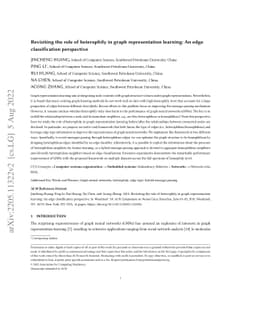 Revisiting the role of heterophily in graph representation learning: An
  edge classification perspective