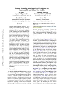 Logical Reasoning with Span-Level Predictions for Interpretable and
  Robust NLI Models