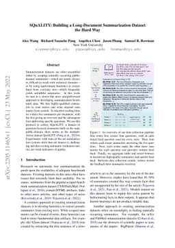 SQuALITY: Building a Long-Document Summarization Dataset the Hard Way