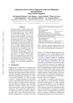 A Question-Answer Driven Approach to Reveal Affirmative Interpretations
  from Verbal Negations
