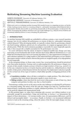 Rethinking Streaming Machine Learning Evaluation