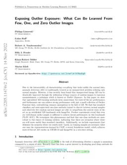 Exposing Outlier Exposure: What Can Be Learned From Few, One, and Zero
  Outlier Images