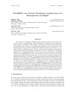 FlexiBERT: Are Current Transformer Architectures too Homogeneous and
  Rigid?
