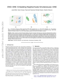 ENS-t-SNE: Embedding Neighborhoods Simultaneously t-SNE