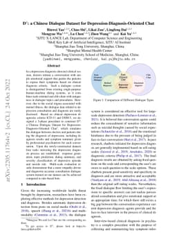 D4: a Chinese Dialogue Dataset for Depression-Diagnosis-Oriented Chat