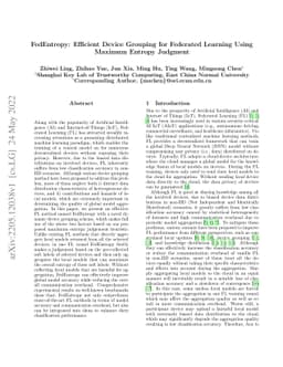 FedEntropy: Efficient Device Grouping for Federated Learning Using
  Maximum Entropy Judgment