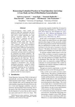 Reassessing Evaluation Practices in Visual Question Answering: A Case
  Study on Out-of-Distribution Generalization
