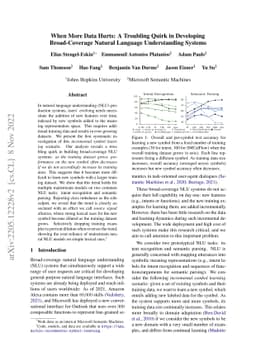 When More Data Hurts: A Troubling Quirk in Developing Broad-Coverage
  Natural Language Understanding Systems