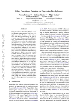 Policy Compliance Detection via Expression Tree Inference