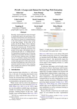 PLAtE: A Large-scale Dataset for List Page Web Extraction