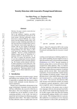 Toxicity Detection with Generative Prompt-based Inference