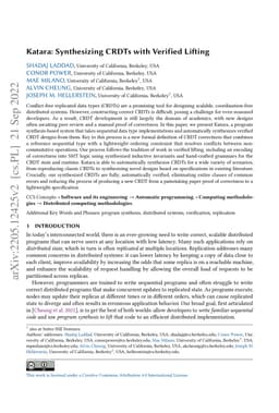 Katara: Synthesizing CRDTs with Verified Lifting