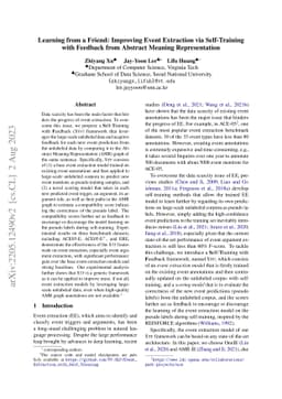 Improve Event Extraction via Self-Training with Gradient Guidance