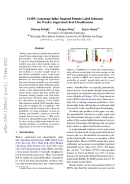 LOPS: Learning Order Inspired Pseudo-Label Selection for Weakly
  Supervised Text Classification