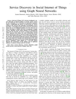 Service Discovery in Social Internet of Things using Graph Neural
  Networks