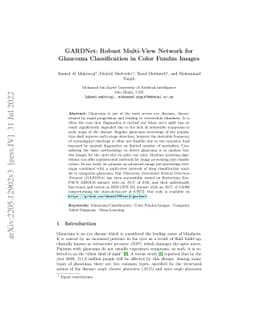 GARDNet: Robust Multi-View Network for Glaucoma Classification in Color
  Fundus Images