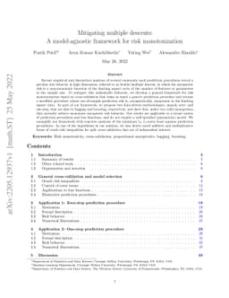 Mitigating multiple descents: A model-agnostic framework for risk
  monotonization