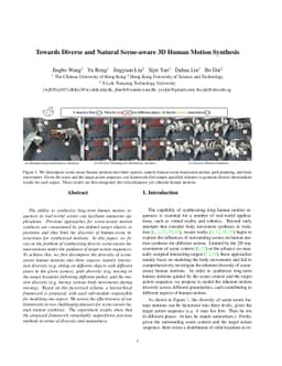 Towards Diverse and Natural Scene-aware 3D Human Motion Synthesis