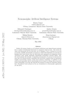 Neuromorphic Artificial Intelligence Systems