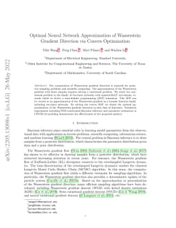 Optimal Neural Network Approximation of Wasserstein Gradient Direction
  via Convex Optimization