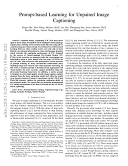 Prompt-based Learning for Unpaired Image Captioning