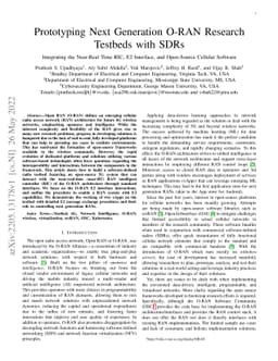 Prototyping Next-Generation O-RAN Research Testbeds with SDRs