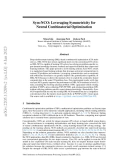 Sym-NCO: Leveraging Symmetricity for Neural Combinatorial Optimization