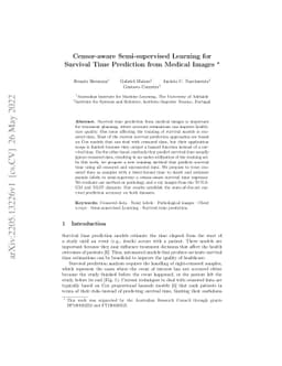 Censor-aware Semi-supervised Learning for Survival Time Prediction from
  Medical Images