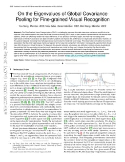 On the Eigenvalues of Global Covariance Pooling for Fine-grained Visual
  Recognition