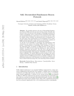 SoK: Decentralized Randomness Beacon Protocols