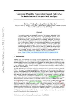 Censored Quantile Regression Neural Networks for Distribution-Free
  Survival Analysis