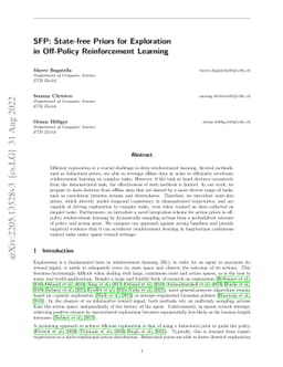 SFP: State-free Priors for Exploration in Off-Policy Reinforcement
  Learning