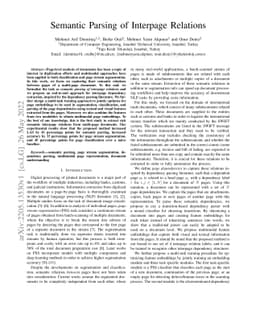 Semantic Parsing of Interpage Relations