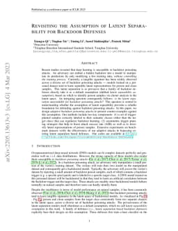 Circumventing Backdoor Defenses That Are Based on Latent Separability