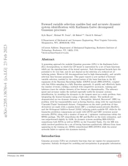 Forward variable selection enables fast and accurate dynamic system
  identification with Karhunen-Loève decomposed Gaussian processes