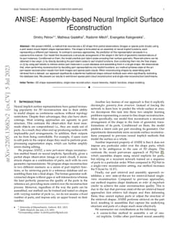ANISE: Assembly-based Neural Implicit Surface rEconstruction