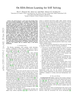 DeepSAT: An EDA-Driven Learning Framework for SAT