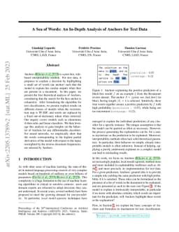 A Sea of Words: An In-Depth Analysis of Anchors for Text Data