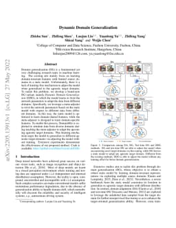 Dynamic Domain Generalization