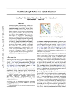 What Dense Graph Do You Need for Self-Attention?