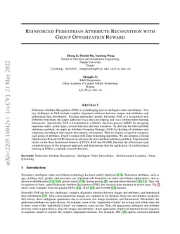 Reinforced Pedestrian Attribute Recognition with Group Optimization
  Reward