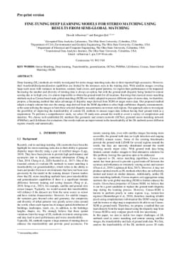 Fine-tuning deep learning models for stereo matching using results from
  semi-global matching