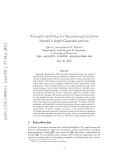 Surrogate modeling for Bayesian optimization beyond a single Gaussian
  process