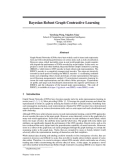 Bayesian Robust Graph Contrastive Learning
