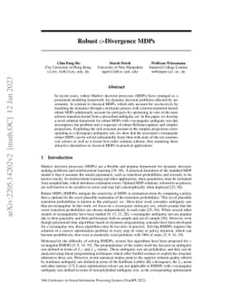 Robust Phi-Divergence MDPs