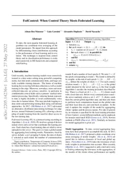 FedControl: When Control Theory Meets Federated Learning