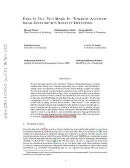 Fake It Till You Make It: Towards Accurate Near-Distribution Novelty
  Detection