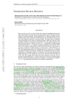 Federated Neural Bandits