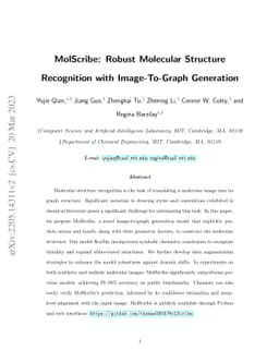 MolScribe: Robust Molecular Structure Recognition with Image-To-Graph
  Generation