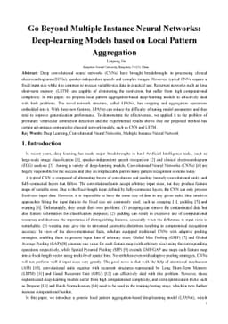 Go Beyond Multiple Instance Neural Networks: Deep-learning Models based
  on Local Pattern Aggregation